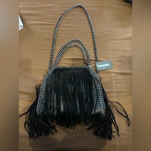 Steve Madden fringe crossbody with chain strap new with tag
